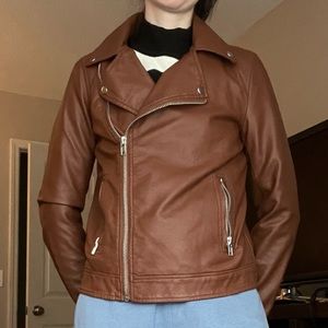 🤎 Brown Pleather Jacket